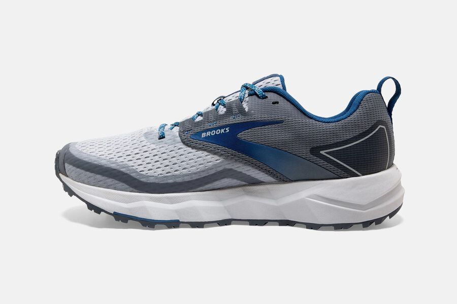 Brooks Running Shoes Mens Grey/Blue - Divide 2 Trail - 4176-AXVSR